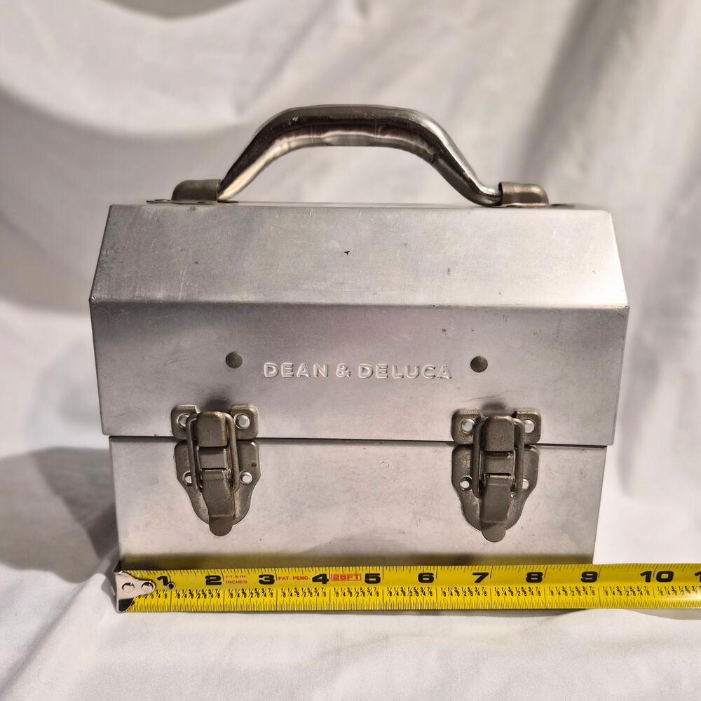 Rare Vintage Dean & Deluca Industrial Aluminum Lunch Box - Picture 4 of 7